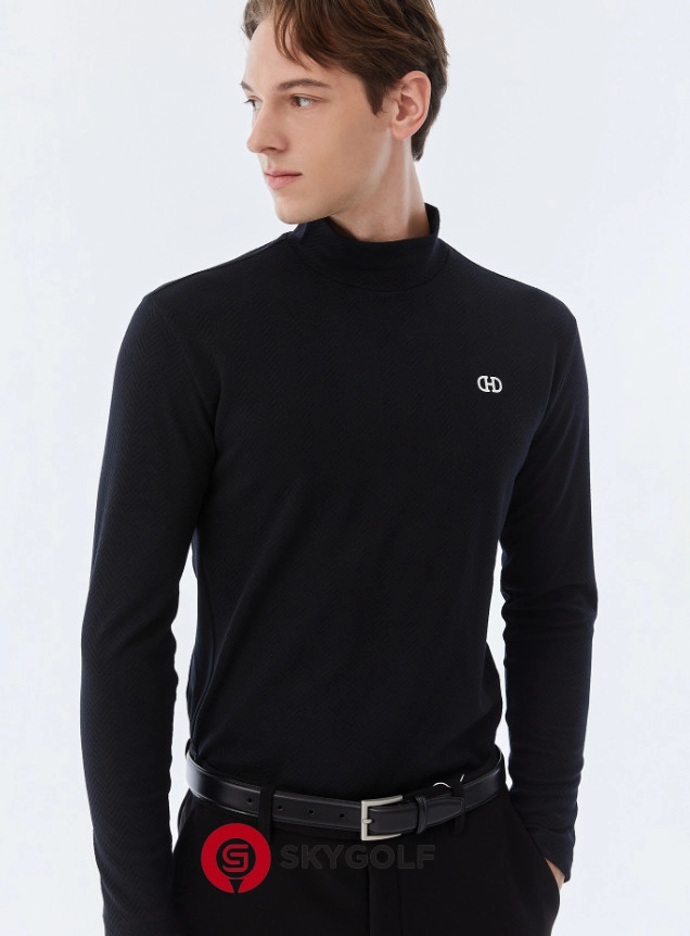 Áo Golf Hazzys Nam Dài Tay Màu Đen