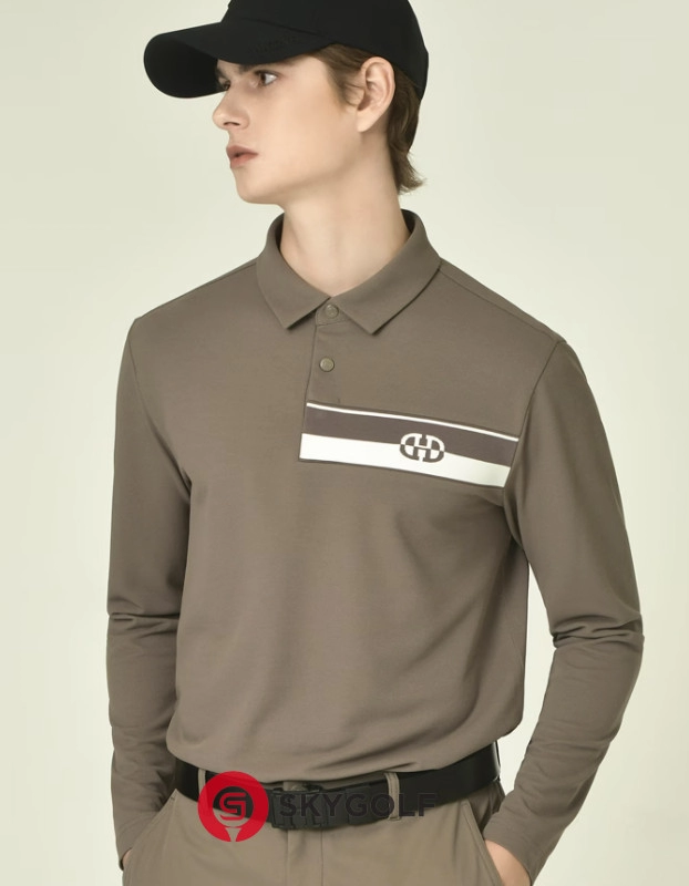 Áo Hazzys Nam Dài Tay Màu Nâu Be