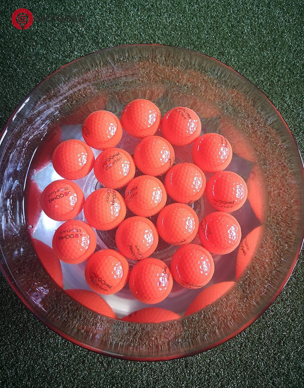 Bóng golf nổi màu cam