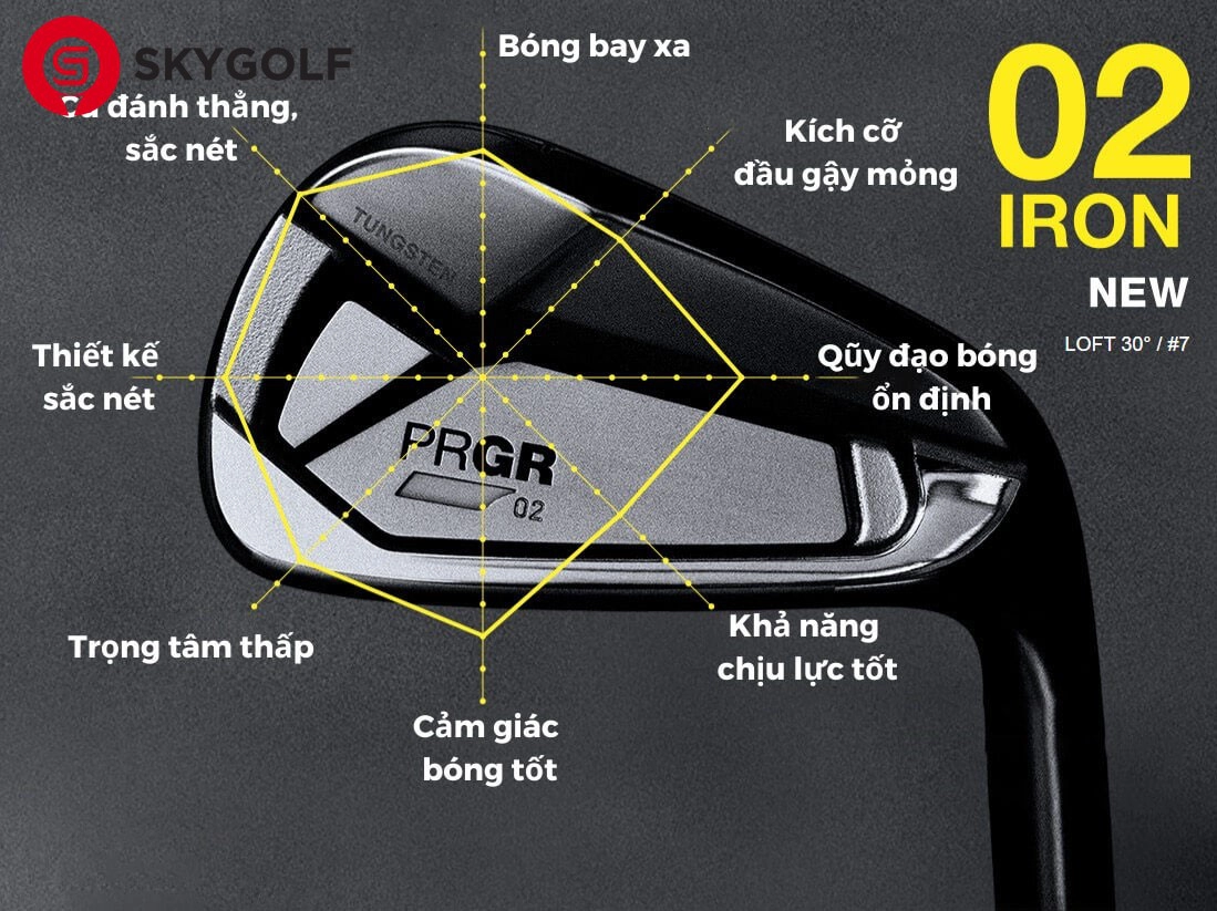 Thiết kế Gậy golf PRGR 02 IRON