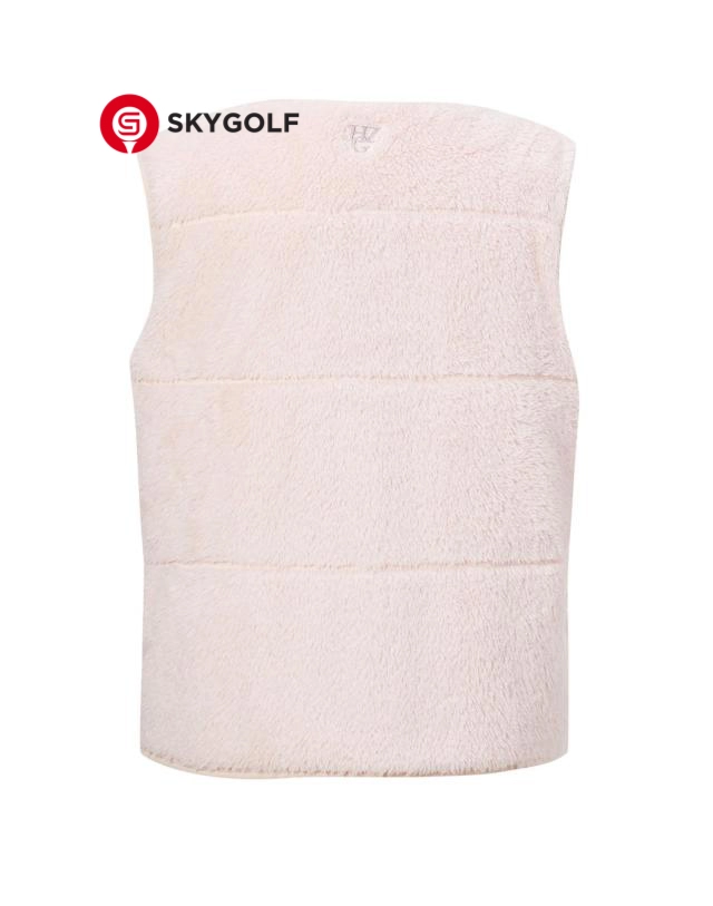 mặt sau Áo vest Hazzys cổ tròn màu hồng