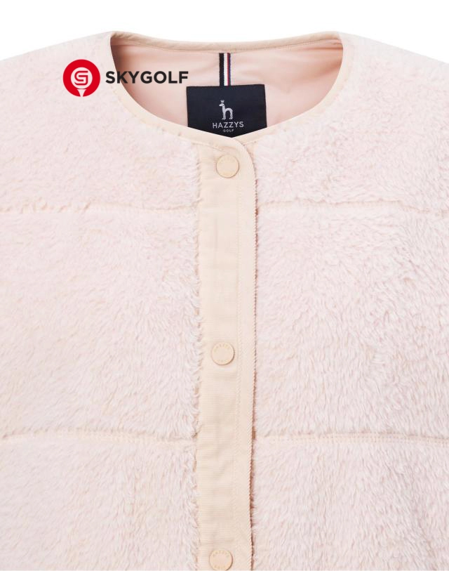 cổ Áo vest Hazzys cổ tròn màu hồng
