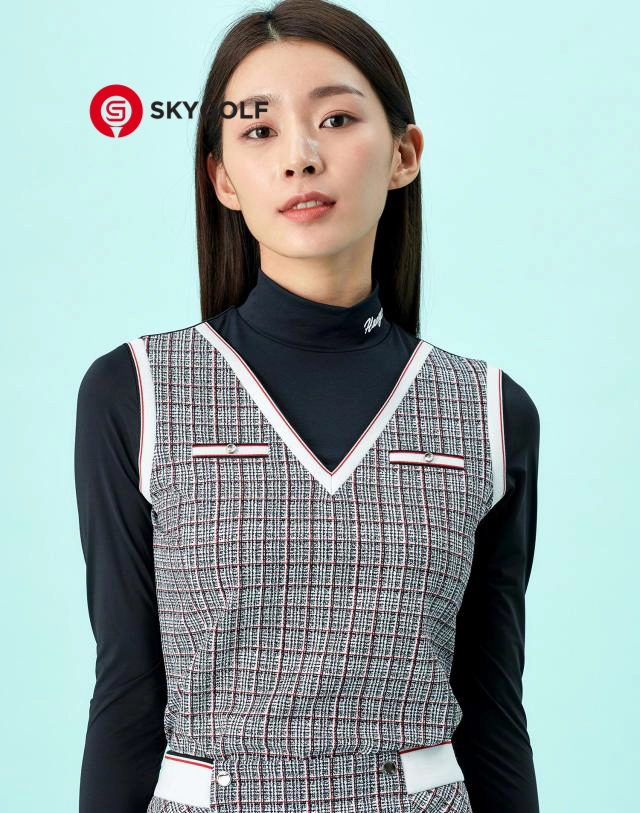 Áo dài tay Hazzys dạ Tweed Sucker lai màu đen