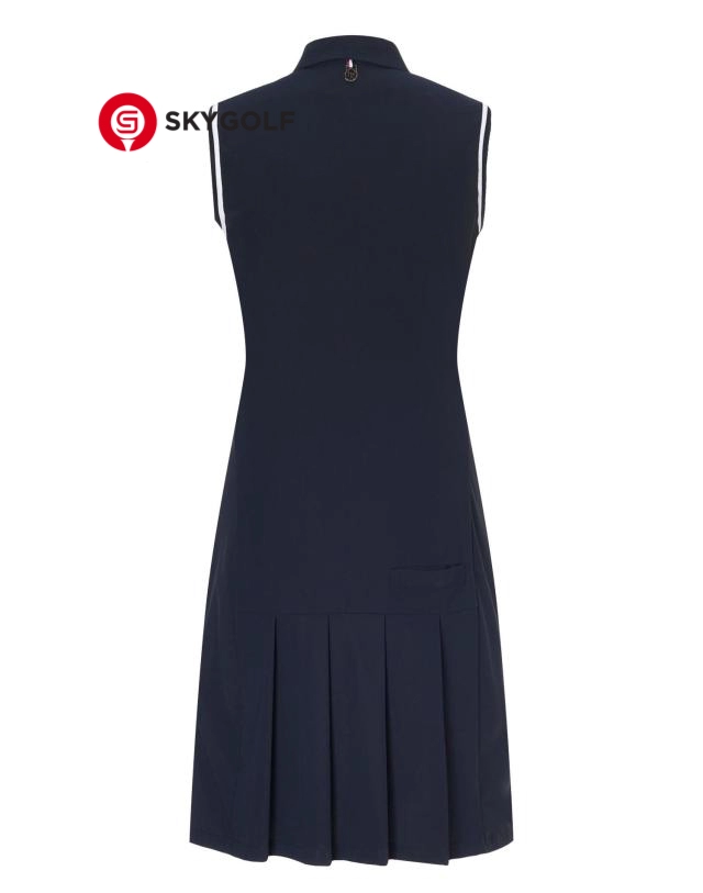 mặt sau váy golf Hazzys ba lỗ màu xanh navy