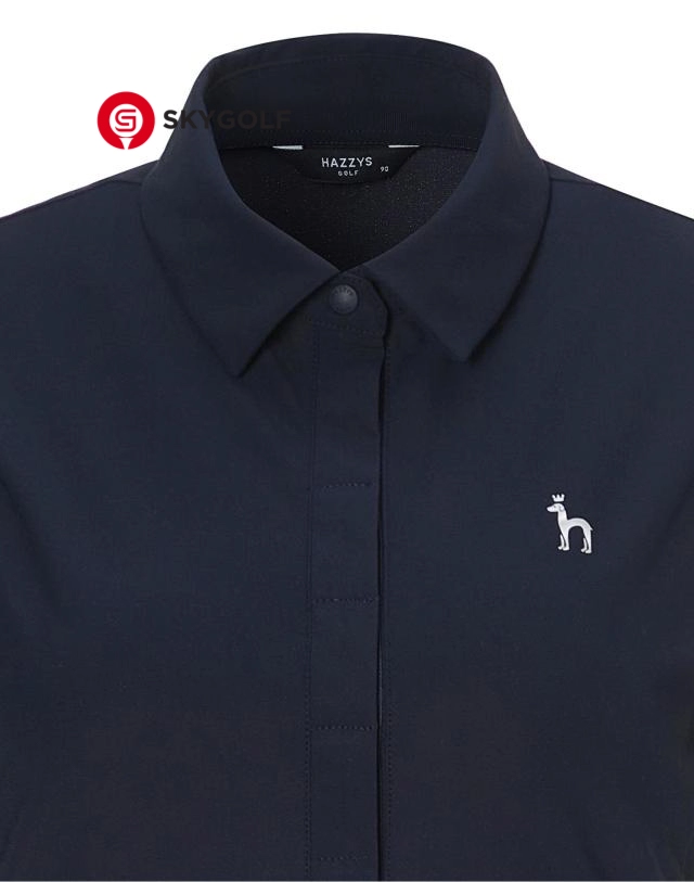 cổ váy golf Hazzys ba lỗ màu xanh navy