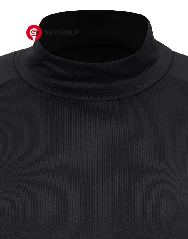 cổ áo thun Hazzys golf đen cổ cao có logo Point