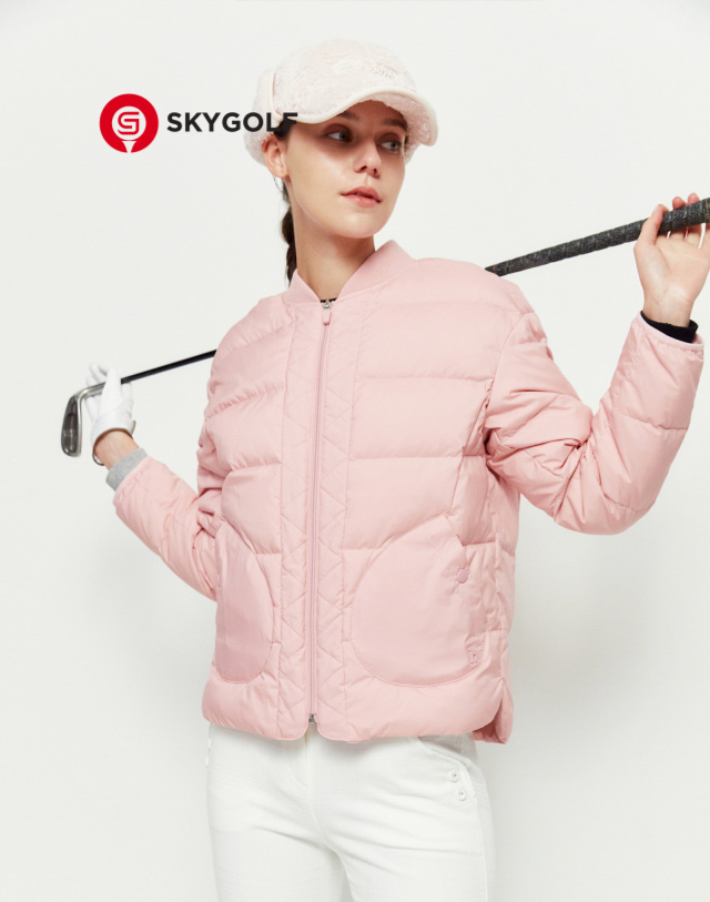 Áo phao golf Hazzys có túi màu hồng