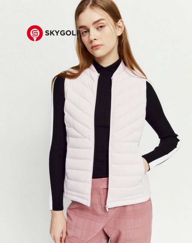 áo vest zip-up Hazzys màu hồng