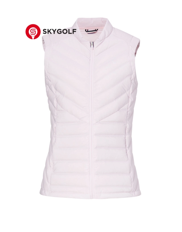 mặt trước áo vest hazzys màu hồng