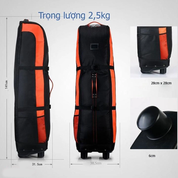 Mua Túi Golf hàng không PGM có bánh xe chính hãng
