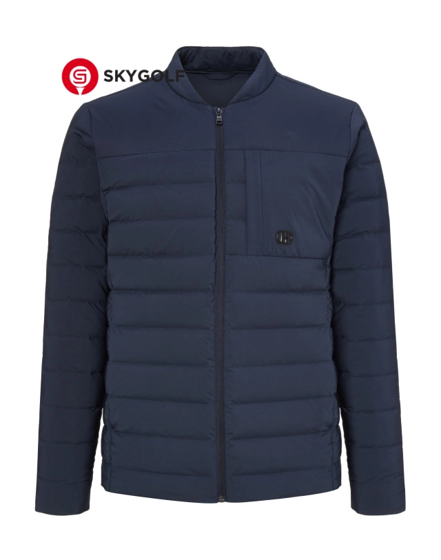 mặt trước áo khoác hazzys màu xanh navy