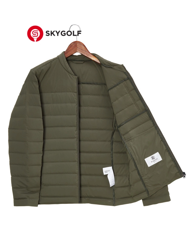 bên trong áo khoác hazzys màu xanh rêu