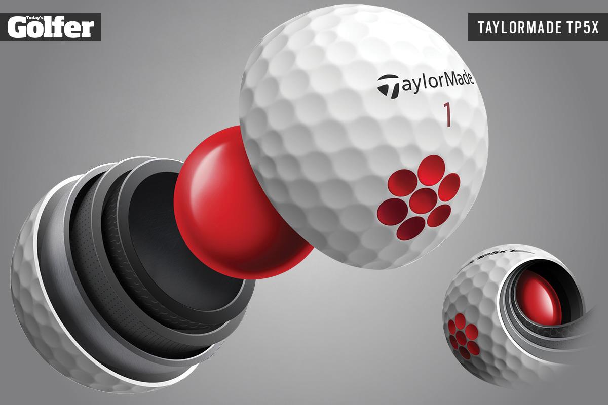 Bóng golf TaylorMade TP5X có 5 lớp
