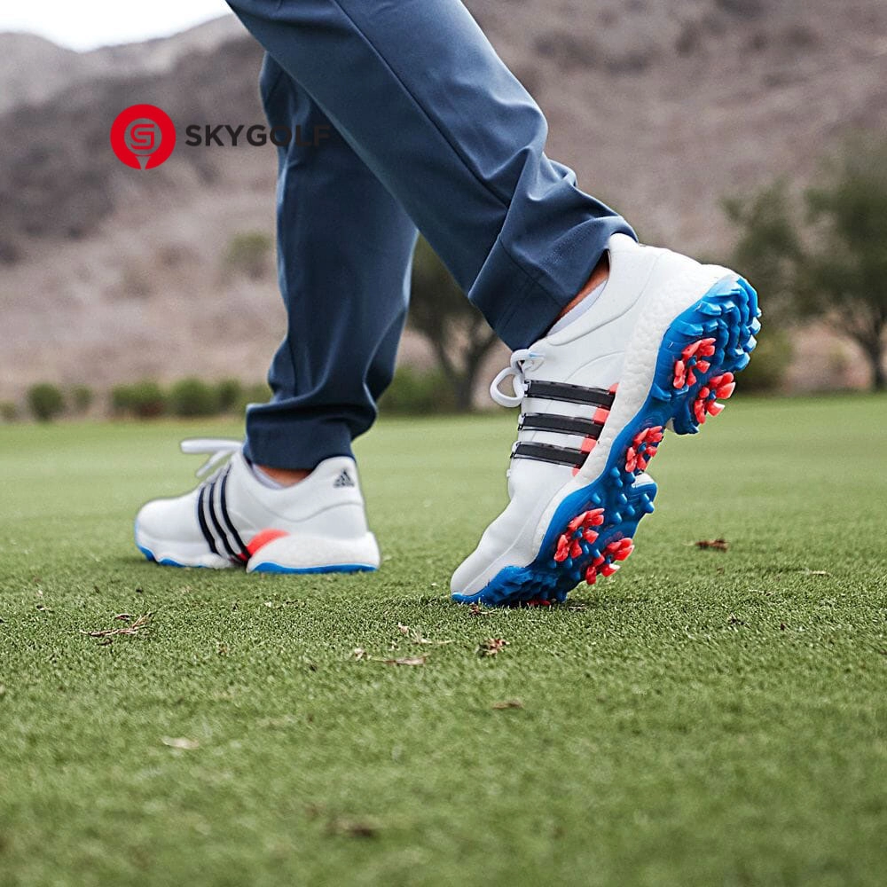 Giày Golf Adidas TOUR360 22 GOLF Xanh Trắng