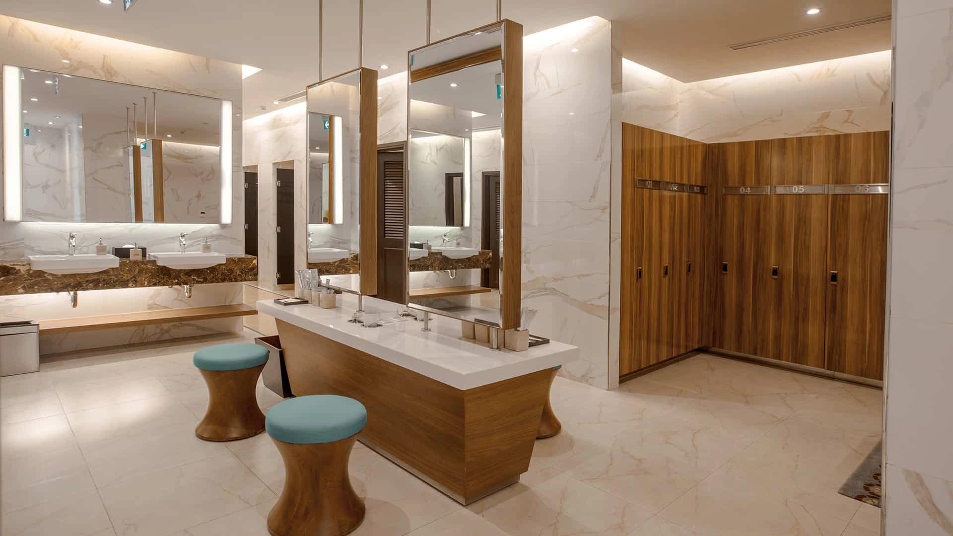 Khu vực Lockers tại sân golf Hồ Tràm 