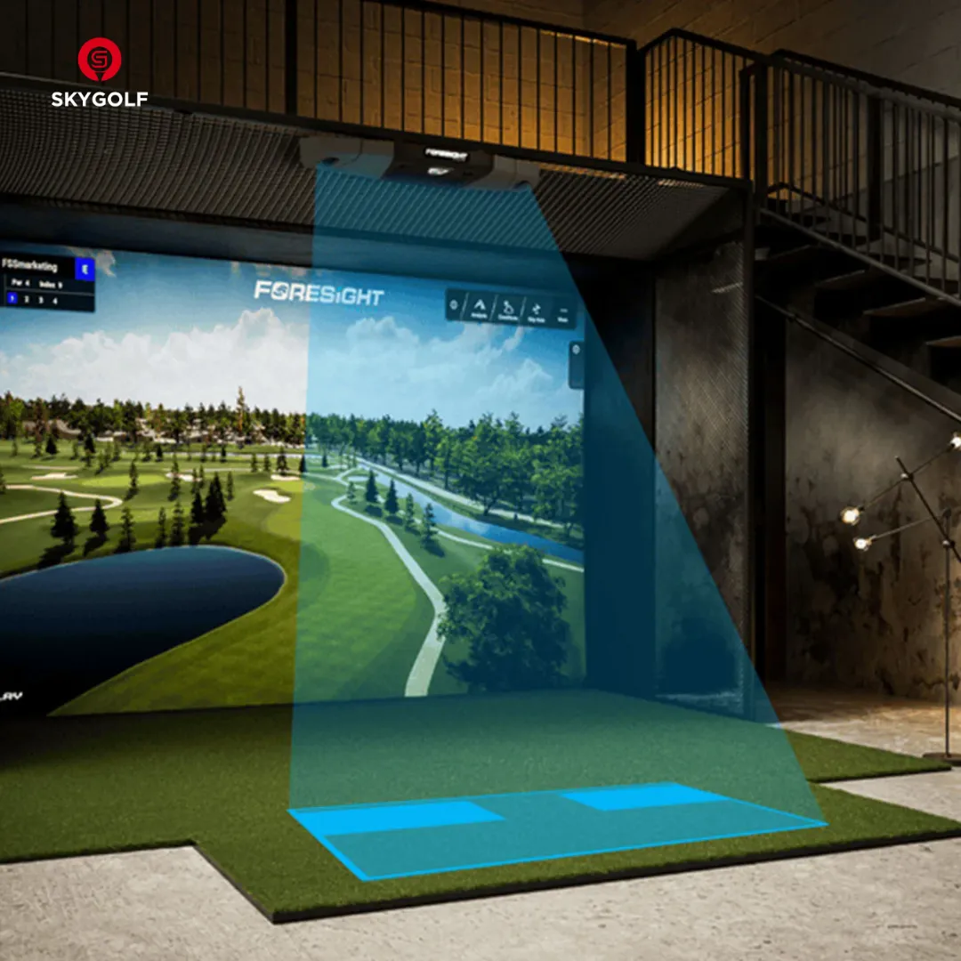 Trải nghiệm golf tại nhà đỉnh cao với hệ thống mô phỏng 3D sử dụng cảm biến Foresight Falcon 
